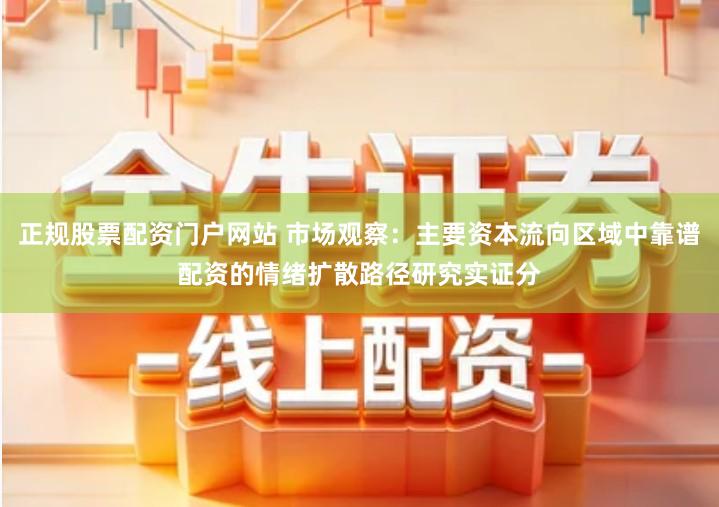 正规股票配资门户网站 市场观察:主要资本流向区域中靠谱配资的情绪扩散路径研究实证分